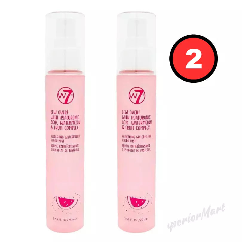 2xW7 Dew Over Hydrating Face Mist Hydrate Spray Watermelon from Superior Mart