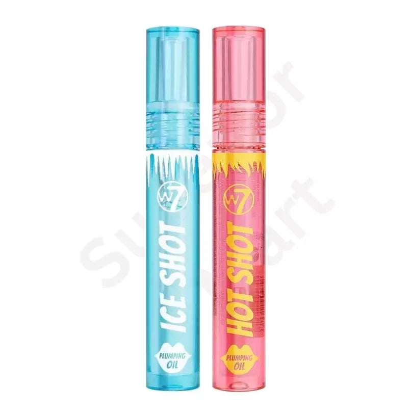 W7 Ultra Plumping Gloss Clear High Shine Lip Lip gloss Hot Lips Hot & Ice Shot from Superior Mart