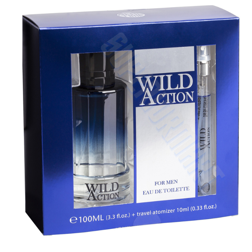 Real Time Wild Action Gift Set Men Perfume 100ml EDP & 10ml EDP