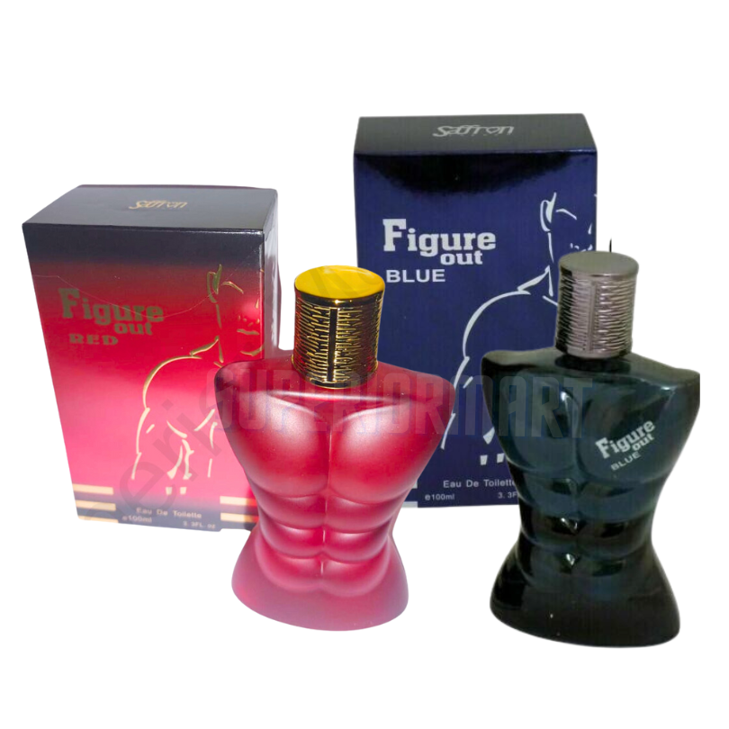 Saffron FIGURE OUT RED & BLUE  Men's Perfume EDT Spray Fragrance For Him GIFT from Superior Mart