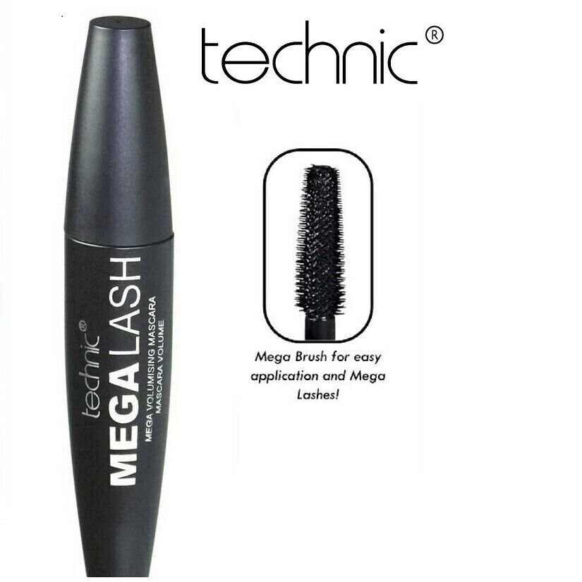 Technic Mega Lash Big Volume Lash Black Mascara Water Resistant With Mega Brush from Superior Mart