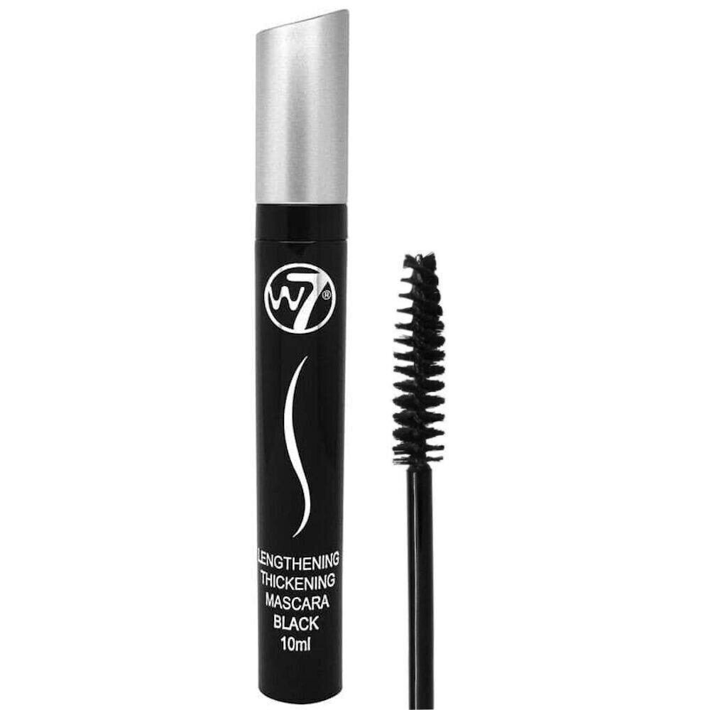 W7 LENGTHENING THICKENING MASCARA Black Lashes Volume Longer Eyelashes Eyes from Superior Mart