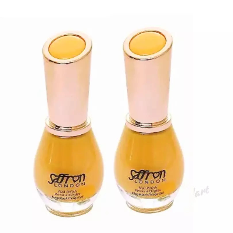 2XSaffron Nail Polish Lemon Cream New Shade - 13ml from Superior Mart