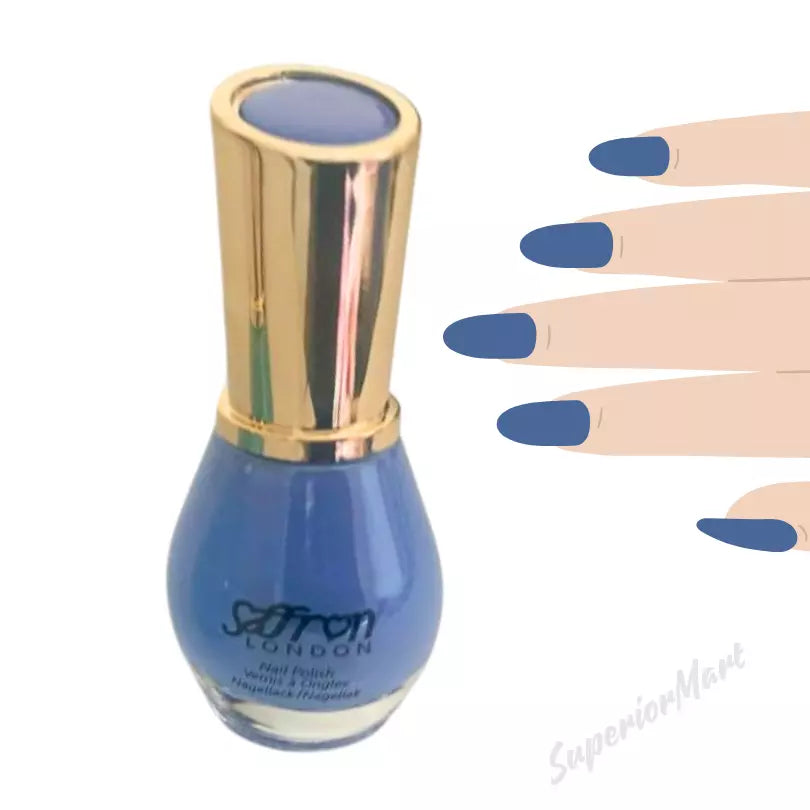 3X Saffron Nail Polish Nail Varnish New Shades Retro Sky Azure Jade from Superior Mart