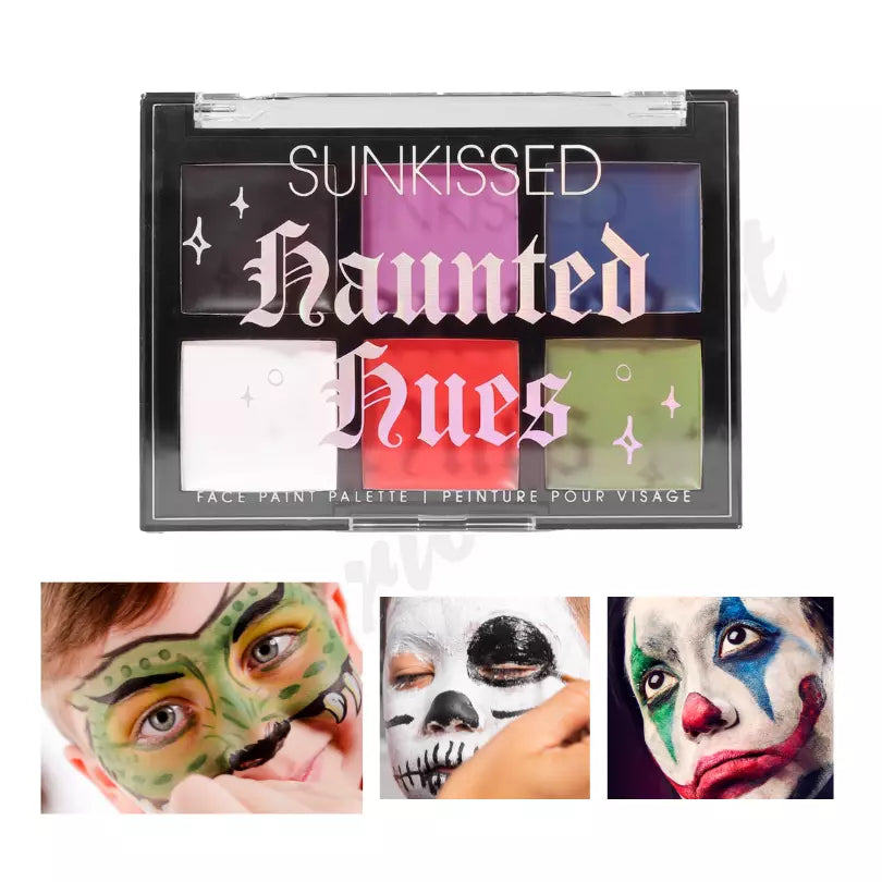 Face Paint & Lipstick Set Party Halloween Washable 6 Colour Palette from Superior Mart