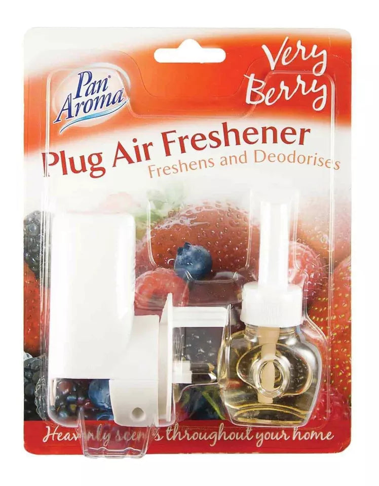 2X Pan Aroma Plug In Air Freshener Plug Unit With Scented Fragrance Very Berry from Superior Mart