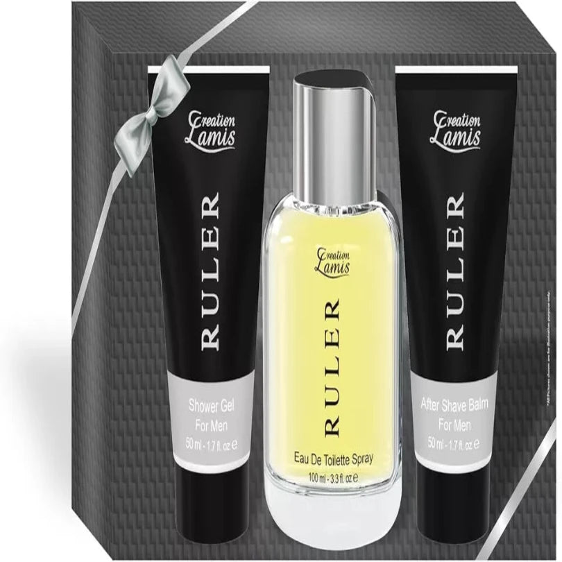 CREATION LAMIS RULER GIFT SET FOR HIM 100 ML EDT SHOWER GEL AND AFTER SHAVE BALM from Superior Mart